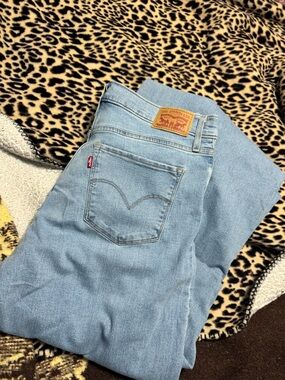 Levi's Light Blue Flare Wide-Leg Jeans